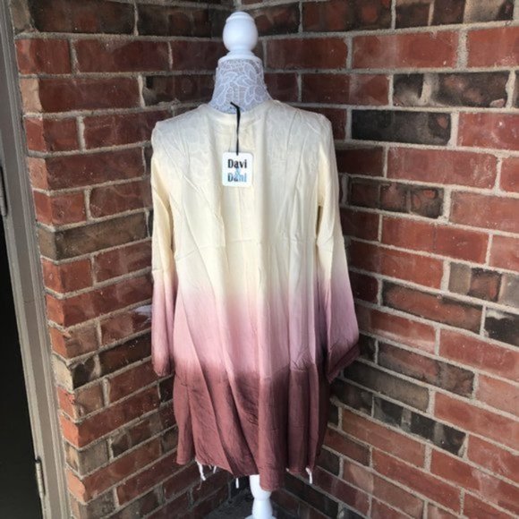 Davi & Dani Dye Ombre Shift Dress Blush Ivy - Picture 9 of 11